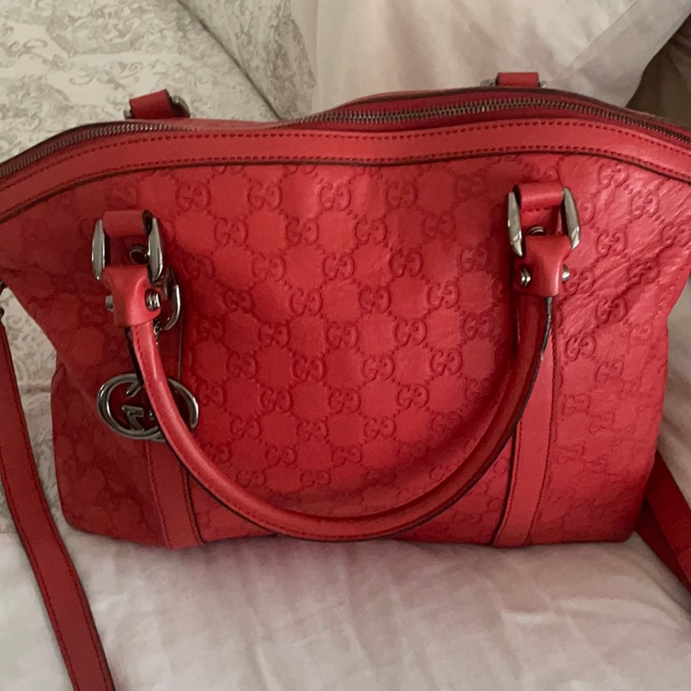 Red gucci bag